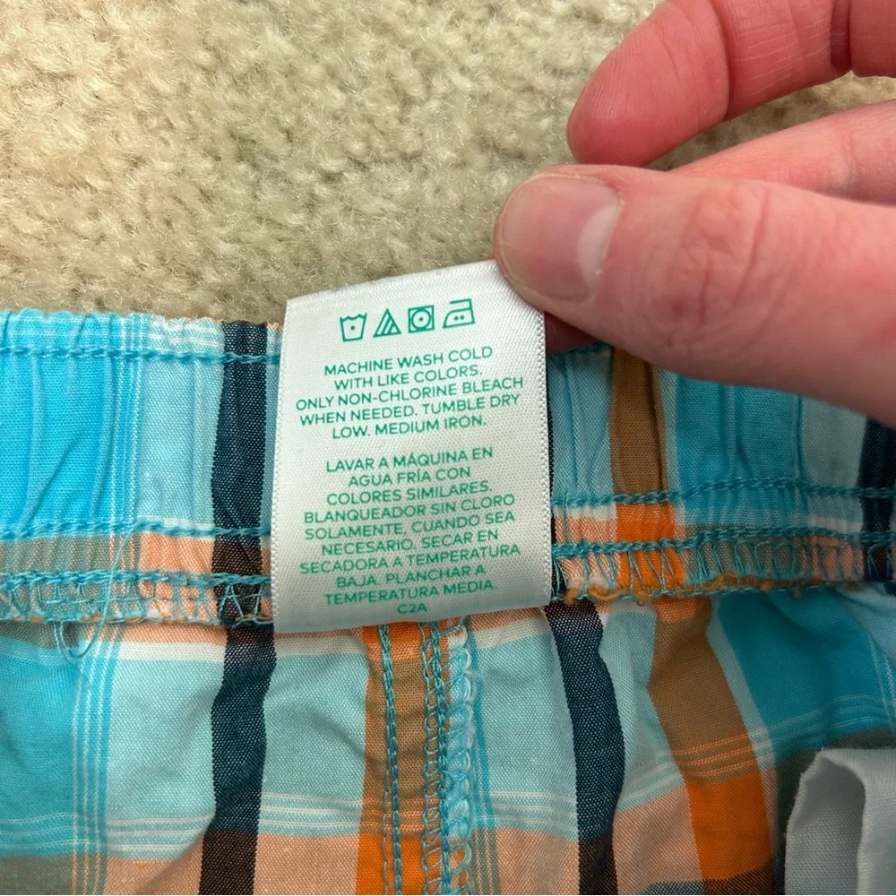 Garanimals Plaid Boy Swim Trunks/Shorts Sz 12M